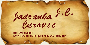 Jadranka Čurović vizit kartica
